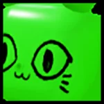 huge green balloon cat value pet simulator x